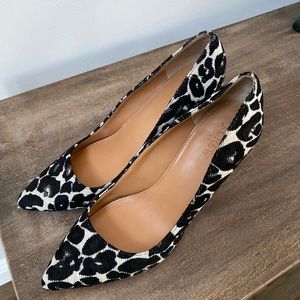 J. Crew Leopard Heels Size 11